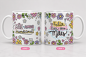 Caneca - Mãe = Amor incondicional