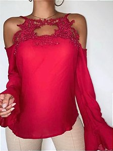 BLUSA MANGA LONGA CREPE