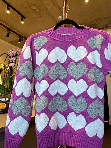 BLUSÃO TRICOT CORAÇÃO