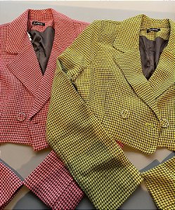 BLAZER CROPPED XADREZ