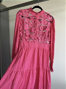 VESTIDO RENDA C/ FAIXA