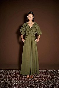 VESTIDO GOLA V CATARINA