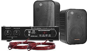 Kit de Som Ambiente 200W Musical, Hayonik, Ambience 2000, Bluetooth, 20 W, Preto