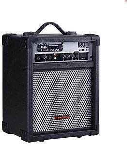 Caixa Multiuso 30W Bluetooth/USB/SD/FM iron 200 Preta hayonik