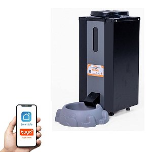 Comedouro Smart Automático para Cães e Gatos  - 7L Preto