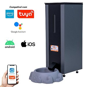 Comedouro Automático Smart para Cães Cachorros Pet  Médio Grande Porte 18L