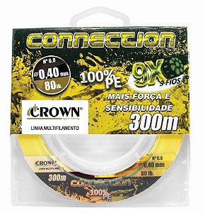 Linha Multifilamento Connection 9X Yellow 300 metros