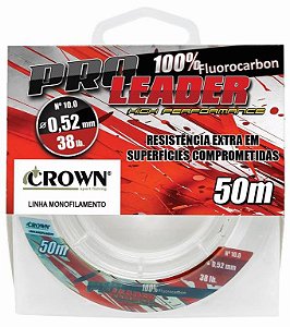 Linha Pro Leader 50mtr Fluorocarbon 0,47mm 30 Lbs