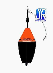Boia Cevadeira JR Pesca New Maceta Amortec. - Laranja e Preto