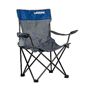 Cadeira Dobrável G porta copo 110kg M-CDCG - Marine