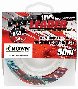 Linha Pro Leader 50mtr Fluorocarbon - 0,31mm - 16Lbs