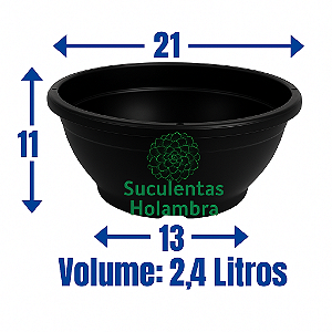 Kit 25 Vasos cuia 21 - Cor Preta