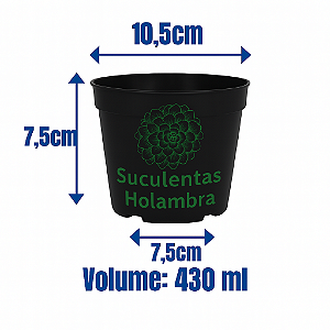 Kit 300 Vasos Pote 11 - REFORÇADO Cor Preta