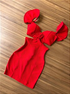 Vestido Caroline - Vermelho