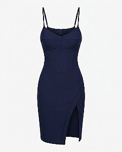 Vestido Samira - Azul Marinho