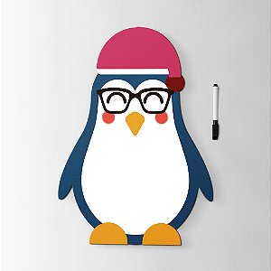 Ímã de Geladeira Pinguim Natalino