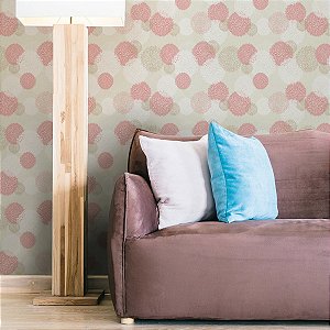 Papel de Parede Adesivo Pompons