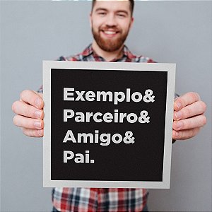 Quadro Decorativo Qualidades de Pai
