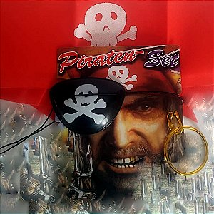 Chapéu de Pirata Adulto Coquinho com Bandana Estampado - Apollo Festas