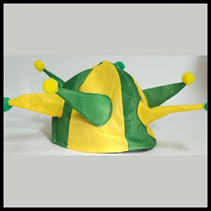 Chapéu Bobo Da Corte Do Brasil  Verde e Amarelo