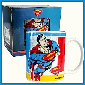 Caneca Superman Flying Colorido Dc Comics - 300 ml