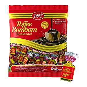 Balinha Toffee Bombom Tradicional 500G - Erlan