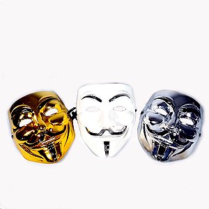 Máscara V De Vingança, Anonymous, Hacker - Escolha a cor