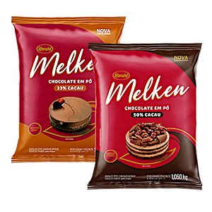 Chocolate em pó 1kg Melken cacau 33%/50%  - Harald