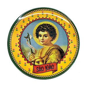 Prato de Sobremesa 20cm em Melamina - Imagem São João - Flor Arte