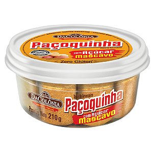 Paçoca Rolha com açúcar Mascavo 210g - DaColônia
