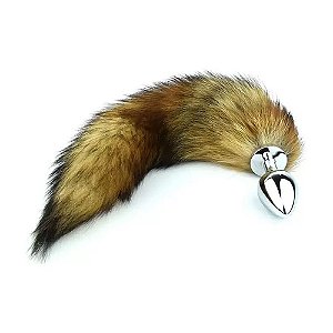 Plug Anal De Aço Inoxidável Com Cauda