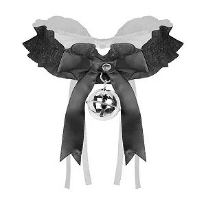 Coleira Colar Lolita Laço Gravata