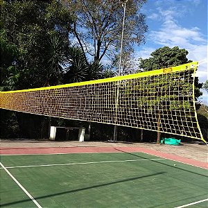 Rede Para Peteca 7,50m Fio 1,5mm  - Altura 50cm Comprimento 7,50m - Cor Amarelo