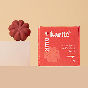 Batom Sólido Multifuncional 3 em 1 - Cereja