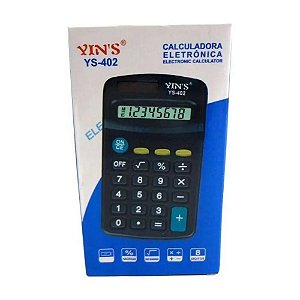 Calculadora Eletrônica De Bolso YS-402 8 Dígitos - Yin's