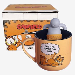 Caneca Com Infusor De Chá Garfield - Zona Criativa