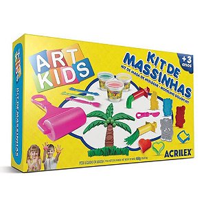 Massa De Modelar Kit 5 Art Kids 450G - Acrilex