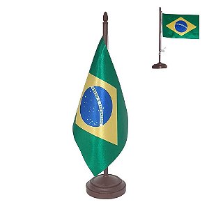Bandeira De Mesa País Brasil - FDB