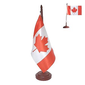 Bandeira De Mesa País Canadá - FDB