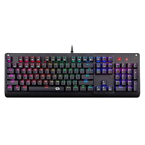 TECLADO MECANICO SANI SWITCH AZUL RGB K581RGB PRETO REDRAGON