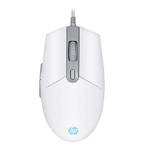 MOUSE GAMER USB M260 6400DPI RGB BRANCO HP