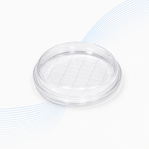 Placa Rodac 60 x 10 mm sem Divisão em Poliestireno Cristal – Caixa com 560 Unidades – J.Prolab
