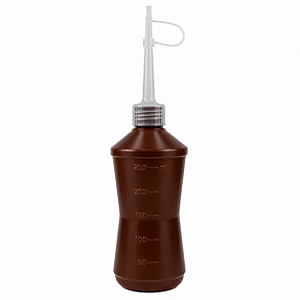 Almotolia em Polietileno 250 mL Âmbar com Bico Reto – J.Prolab