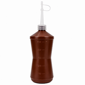 Almotolia em Polietileno 500 mL Âmbar com Bico Reto – J.Prolab