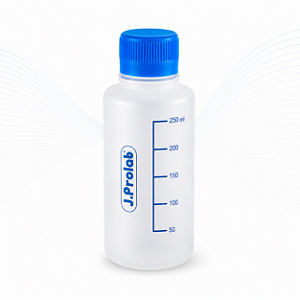 Frasco para Reagentes em Polipropileno 250 mL Graduado Silk-Screen com Selo – J.Prolab