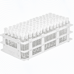 Suporte para Tubos Capacidade 40 Tubos 21 x 21 mm Branco – J.Prolab
