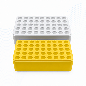 Suporte para Tubos 50 Posições 210 x 105 x 45 mm Branco - J.Prolab
