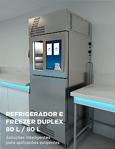 Refrig E Freezer Duplex 80L/80L-Dali-Pp Temp Refr 2'C A 8'C / Freez 0'C A -20'C