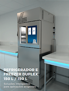 Refrig E Freezer Duplex 150L/150L-Dali-Pv Temp Refr 2'C A 8'C / Freez 0'C A -20'C