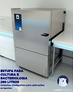 Estufa P/ Cult Bacte 250L C/Circulacao De Ar Temp Amb +7'C Ate 60'C 220V